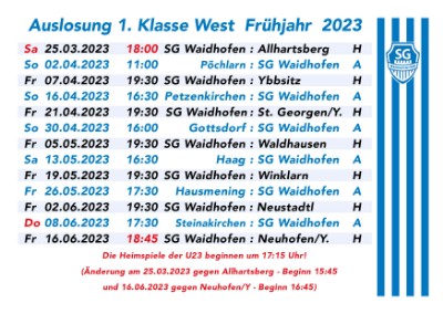 Der neue Spielplan für das Frühjahr 2023 ist ONLINE!